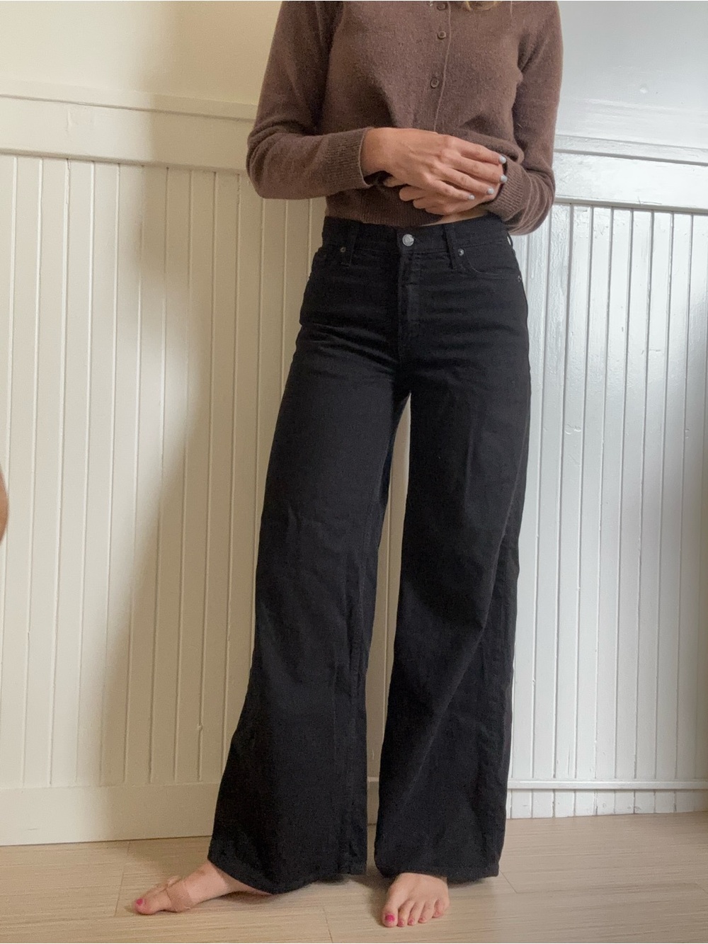 Wide Leg Jeans - Black